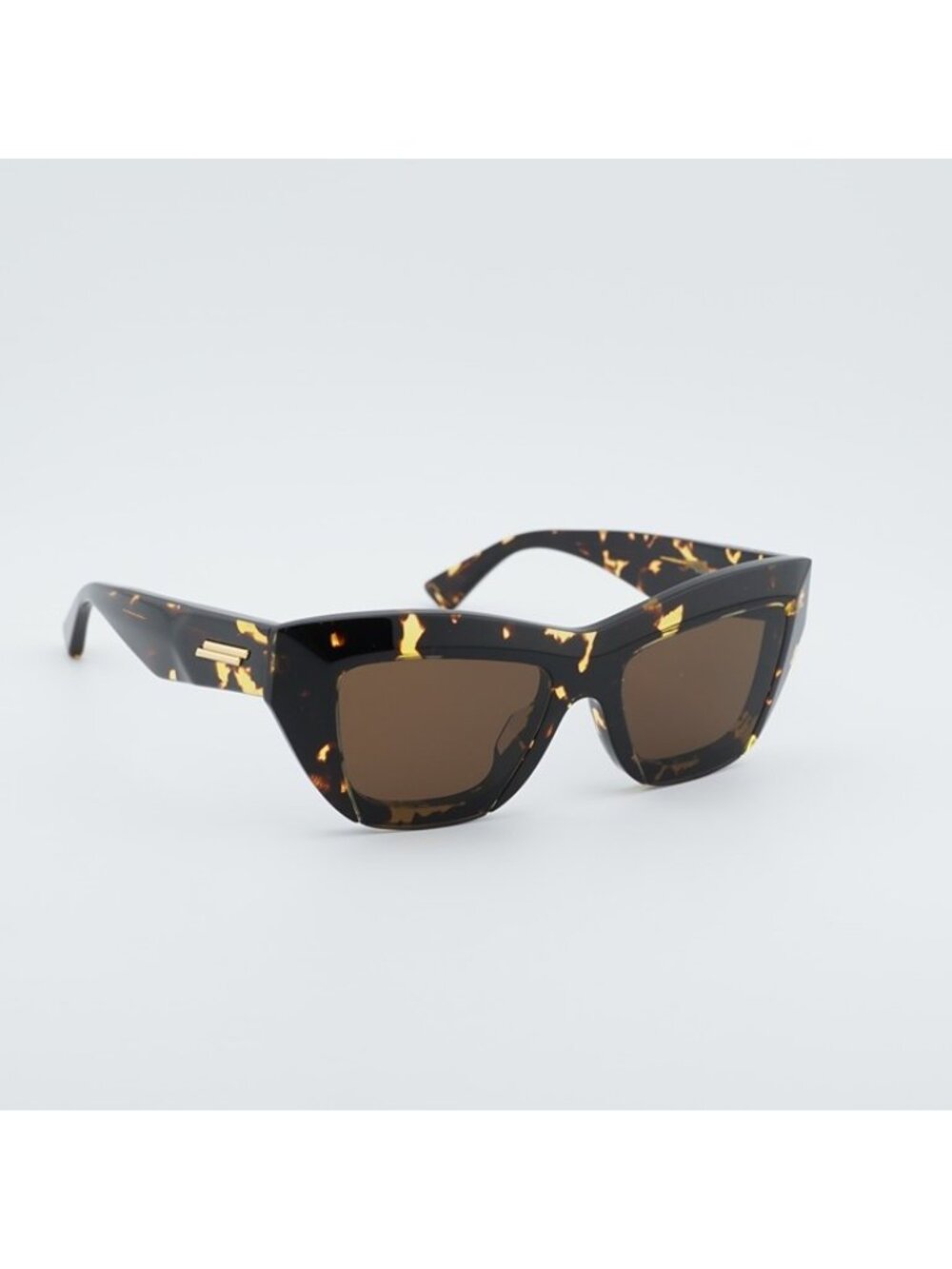 Bottega Veneta BV1218S 002 Sunglasses Havana Cat Eye Frame, Brown Lenses - Picture 6 of 10